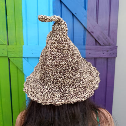 Various Hemp and Cotton Mix Unisex Funky Hippie Pixie Witch Pointed Hats