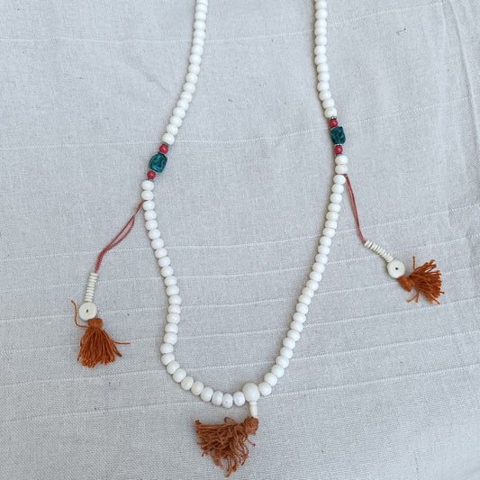 White Bone Mala Beads Prayer Beads Mala Bead Necklace