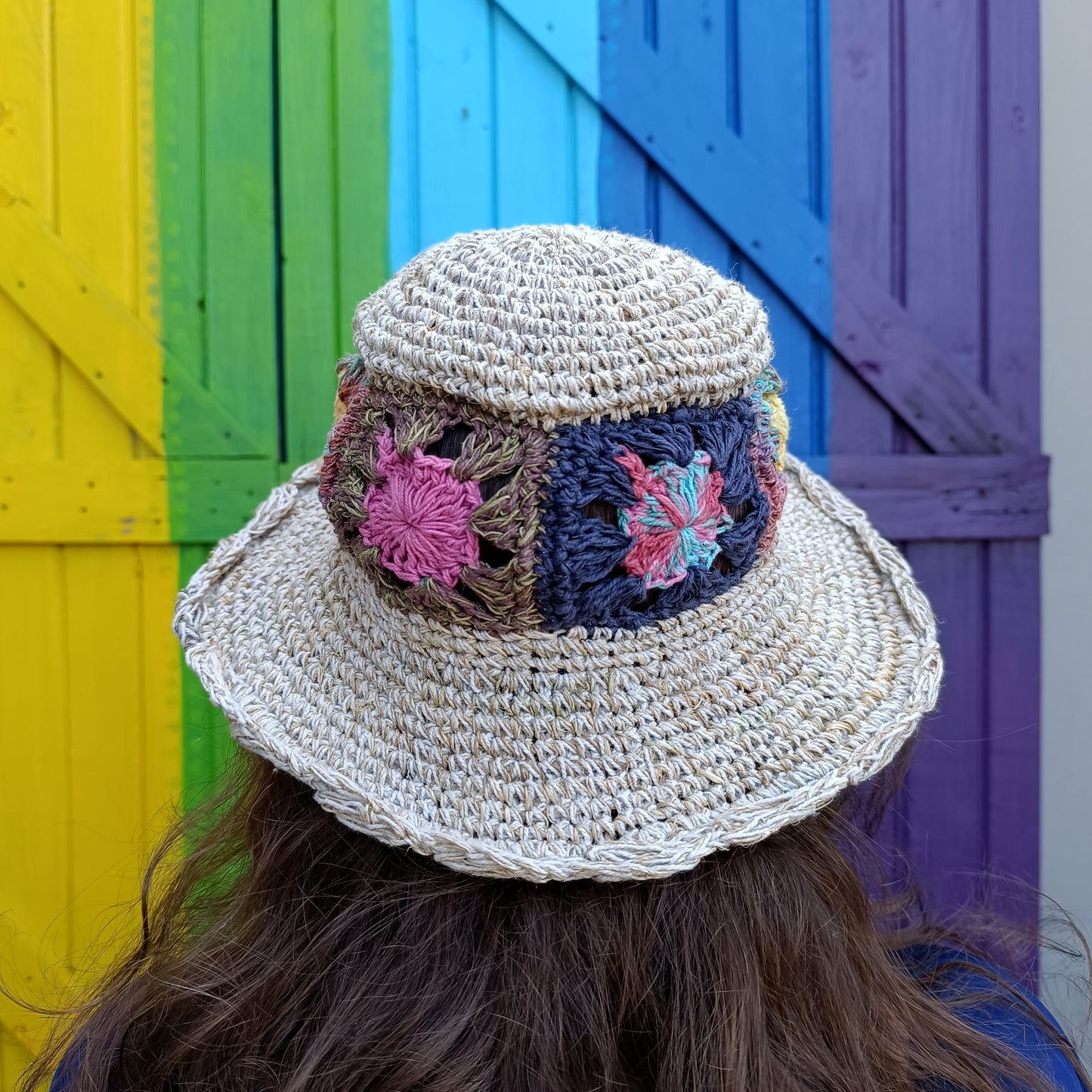 Crochet Hemp and Cotton Mix Hippie Wired Hats Various