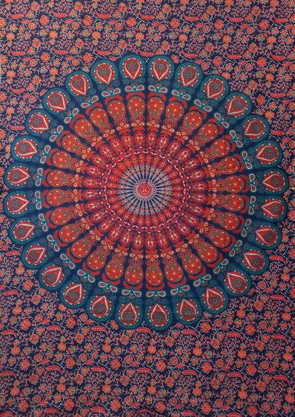 Colourful Boho Hippie Mandala Cotton Tapestries Wall Hanging