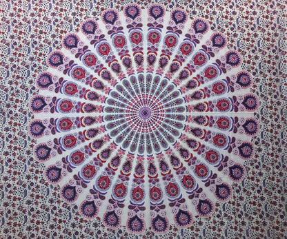 Colourful Boho Hippie Mandala Cotton Tapestries Wall Hanging