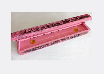 Wooden Incense Holder Secret Storage Box