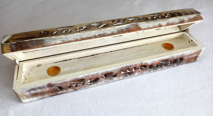 Wooden Incense Holder Secret Storage Box