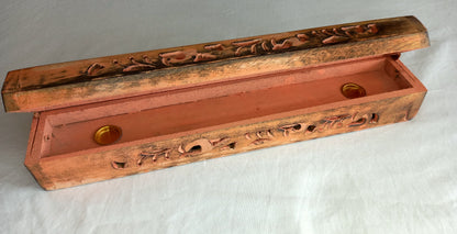 Wooden Incense Holder Secret Storage Box