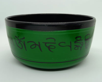 Painted Singing Bowl (Green, Xtra-Large) Sound Bowl