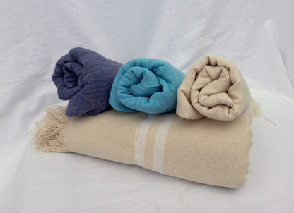 Nepalese Thin Absorbant 100% Cotton Towels