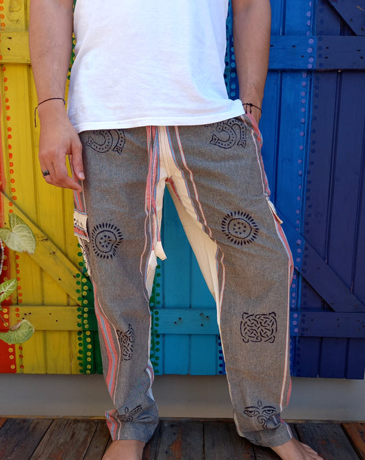 Cotton Hippie Men's Pants Shayma Acid Washed Long Pants